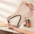 thumbnail image 4 of Adhesive Wall Mount Mesh Bag Sticky Fastener Tape Home Kitchen Garbage Plastic Bag Organizer Holder Grocery Storage Pouch, 4 of 8