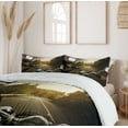 thumbnail image 6 of Ambesonne Adventure Duvet Cover Sets, Rider Chopper Road, 2-King, Forest Green Grey, 6 of 7