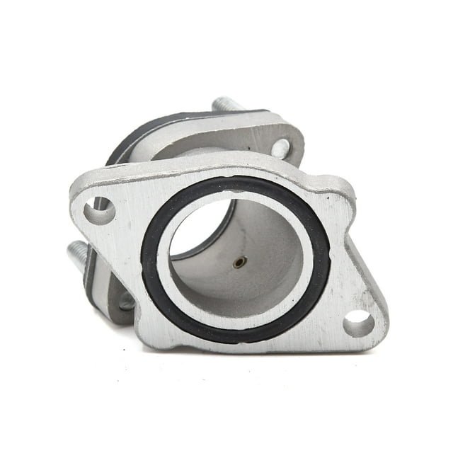 Conector de Interfaz del Carburador para GN125 Colector de Motocicleta Plateado