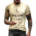 thumbnail image 2 of Mens Vintage Style Graphic T Shirt Retro Short Sleeve Crewneck Printed Tee Summer Top Soft Breathable Blend Daily Shirt L, 2 of 4
