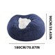 thumbnail image 5 of 1 funda para silla grande circular suave y esponjosa, cómoda funda de terciopelo para sofá, para sala de estar, dormitorio, oficina, decoración del hogar, SOLO funda, SIN RELLENO, 180 cm x 90 cm., 5 of 5
