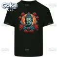 thumbnail image 1 of Camisetas con gráficos de Buda con loto ropa para hombre camisetas y camisetas nuevas Camiseta estampada de algodón para mujer ropa Y2K camiseta divertida bonita, 1 of 7