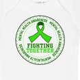 thumbnail image 4 of Inktastic Fighting Together- Mental Health Awareness Boys or Girls Baby Bodysuit, 4 of 5