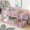 Pink, variant on Alvantor Twin Over Twin Bunk Bed, Solid Rubber Wood Low Floor Bunk with Ladder, Pink
