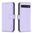 thumbnail image 5 of SaniMore Case for Google Pixel 7 Pro (6.7" 2022), PU Leather Flip Folio Book Protective Cover Cash Pocket Magnetic Clasp Credit Card Holder Kickstand Men Women TPU Shockproof Wallet Shell, Lightpurple, 5 of 11