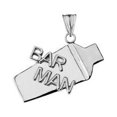 thumbnail image 2 of COCKTAIL SHAKER BAR MAN PENDANT NECKLACE IN STERLING SILVER :  Pendant with 16" chain, 2 of 2