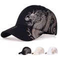 thumbnail image 2 of Gorra de béisbol con estampado de dragón de estilo chino, gorra elegante y moderna para hombres y mujeres, gorra de béisbol de hip hop moderna para hombres y mujeres, 2 of 4