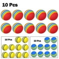 thumbnail image 3 of 10Pc Golf Swing Training Foam Balls Indoor Practice Rainbow Sponge Balls Red, 3 of 7
