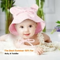 thumbnail image 3 of Dalrosia Baby Sun Hat UPF 50+ Sun Protection Baby Bucket Hat Summer Beach Hats with Wide Brim for Boys & Girls, 3 of 4