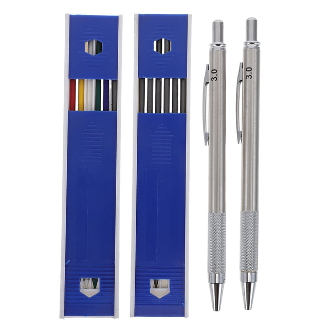 UPGRATOR 1Jgo Lápiz Metálico Recargable Para Dibujo Y Bosquejos Con Mecanismo Silencioso