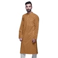 thumbnail image 4 of Atasi Kurta Imprimé pour Hommes Col Mandarin Popeline de Coton Kurta Chemise Décontractée, 4 of 7