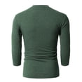 thumbnail image 3 of H2H Mens Casual Slim Fit 3/4 Sleeve Henley Jersey Shirts (CMTTS0205), 3 of 6
