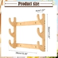 thumbnail image 3 of Xrouty Solid Pine Wall-Mount Bow Rack, Handcrafted Angled Hanger with Padded Yoke for Compound Recurve Bows, Easy Screw Install for Home Display, 3 of 4