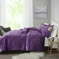 thumbnail image 3 of Full/Queen Velvet Comforter Set with Throw Pillow, 3 of 4