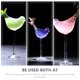 thumbnail image 4 of 3 copas de vino con forma de pájaro, copas de vino de vidrio transparentes, 4 of 5