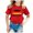 Rouge, variante sur LUOGENLI T-Shirt pour Filles Enfants Drapeau de l'Allemagne Imprimé Manches Courtes Col Rond T-Shirt Floral Tendance Mode Chandail de Base Hauts Maxi Chemises pour Filles avec Fente Noir 6-7 Ans