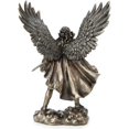 thumbnail image 4 of Veronese Design 11.4 Inch Archangel Saint Michael Unsheathing The Sword Antique Bronze Finish Guardian Angel Statue, 4 of 5