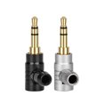 thumbnail image 2 of 2 Pack 3.5mm Headphone Socket Male to Female Audio Adapter 90 Degree Stereo Jack Plug Connector, 2 of 7