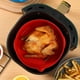 thumbnail image 3 of Olla De Freidora De Aire De Silicona Air Fryer Mat Engrosamiento Horno Bandeja para hornear Reutilizable para horno doméstico Steamer (Rojo) Likrtyny Libre de BPA, 3 of 6