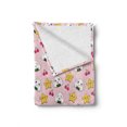 thumbnail image 2 of Anime Soft Flannel Fleece Blanket, Funny Pattern with Japanese Rice Balls Cherries and Stars Childish Food Cartoon Print, Cozy Plush for Indoor and Outdoor Use, 50" x 60", Multicolor, by Ambesonne, 2 of 6