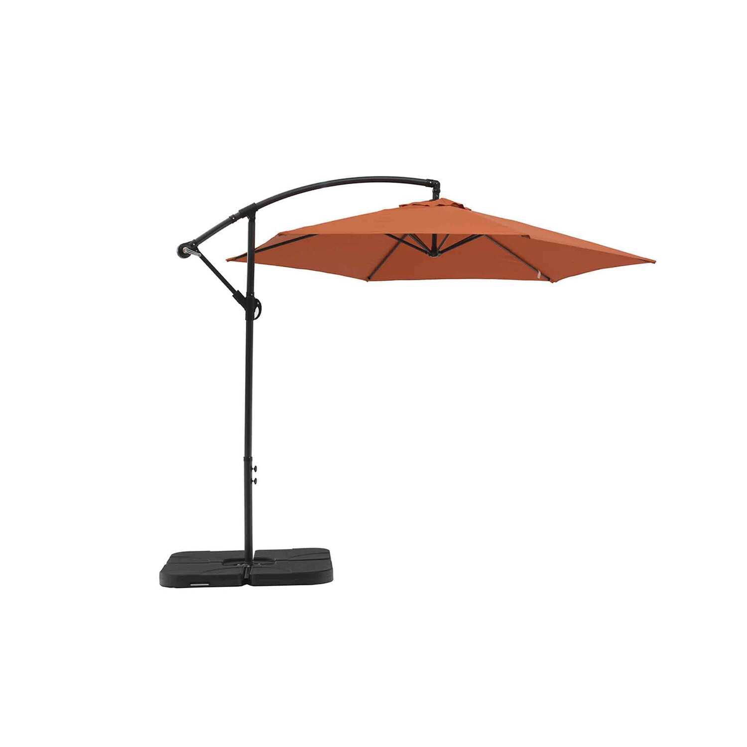 Outdoor Patio Umbrella - Standing Umbrella with Steel Base - Large Shade for Garden, Deck, Porch - Durable Design