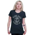thumbnail image 3 of Funny Nautical Sea Captain Anchor Pun Womens Slim Fit Graphic Tee Brisco Brands S, 3 of 5