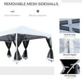 thumbnail image 4 of Outsunny 10' x 20' Pop Up Party Tent Gazebo Canopy w/ Oxford Roof, Cream White, 4 of 9