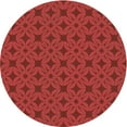 thumbnail image 1 of Ahgly Company Tapis d'Intérieur Ronds Transitionnels Rouges Lavables à la Machine, 7 Pieds Rond, 1 of 7