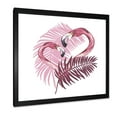 thumbnail image 2 of Designart 'Pink Flamingo In Tropical Summer I' Traditional Framed Art Print, 2 of 4