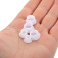 thumbnail image 3 of FONDOTIN Furniture Hole Concealer Round Plastic Plug Caps White 150pcs For Wooden Surfaces, 3 of 8