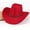 Red, variant on HNMKIU Classic Western Cowboy Hat for Men and Women Wide Brim Sun Winter Riding Cap Black,One Size