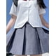 thumbnail image 5 of Falda skater plisada para mujer y niña, cintura alta, línea A, uniforme escolar, faldas de tenis, 5 of 5