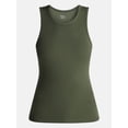 thumbnail image 5 of No Boundaries Ribbed High Neck Tank Top, Women's XXS-XXL, 5 of 5