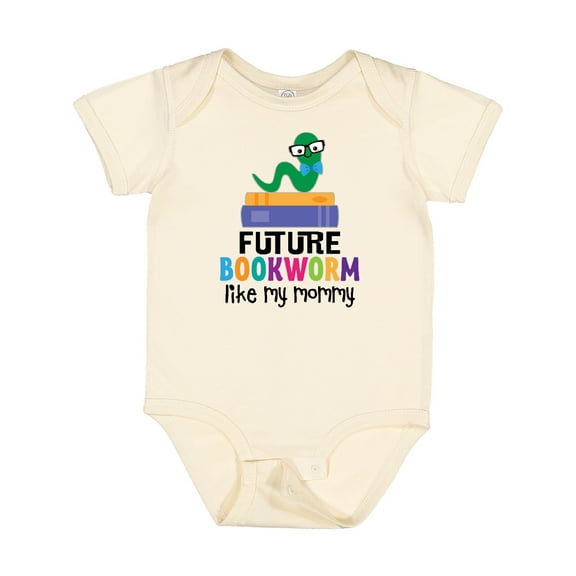 Inktastic Future Bookworm Like My Mommy Boys or Girls Baby Bodysuit