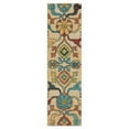 thumbnail image 2 of Orian Spoleto Area Rugs - 2825 Contemporary Blue Petals Vines Curls Leaves Rug, 2 of 11