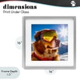 thumbnail image 4 of Stupell Industries Eclectic Ski Goggles Retriever Gray Framed Print Under Glass, 16 x 16, by Sean Parnell, 4 of 8