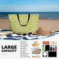 thumbnail image 5 of Gaeub Bright floral elephant Print Beach Bag,Large Tote Bag,Waterproof Sandproof Women Tote Bag,Pool Bag with Zipper for Gym Grocery Travel, 5 of 7