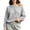 Gray-09, variant on Nugftut Sweatshirts for Women Off Shoulder Fleece Crewneck Casual Long Sleeve Shirts Loose Fit Tops