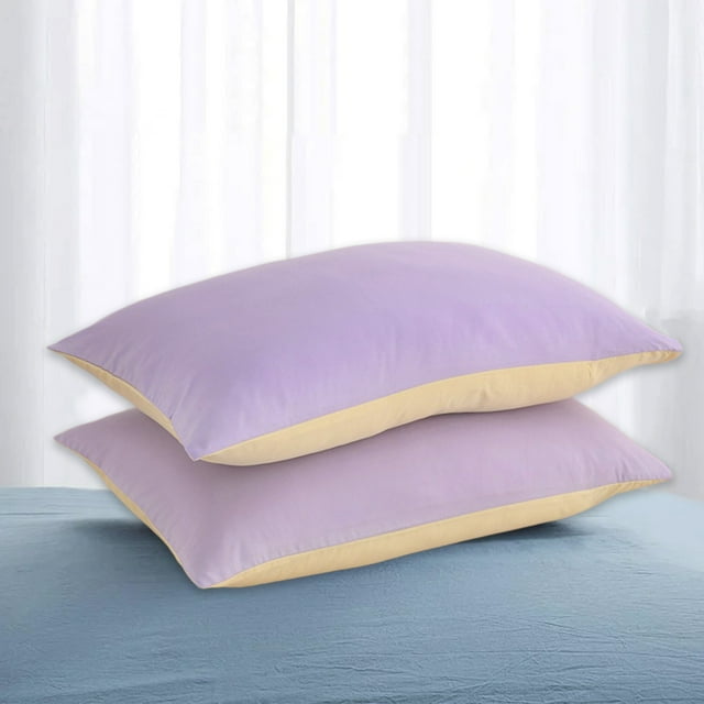 Juego de 2 fundas de almohada con cierre de sobre, tamaño estándar, de algodón suave y transpirable.