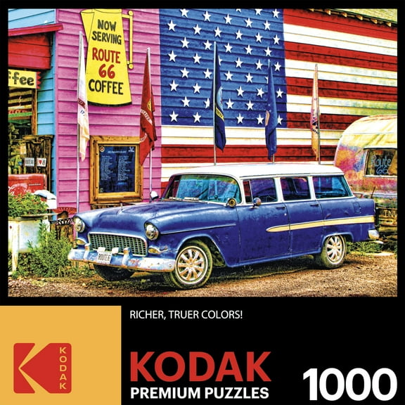 Cra-Z-Art Kodak 1000-Piece Route 66 Adult Jigsaw Puzzle