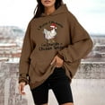 thumbnail image 2 of WEAIXIMIUNG Sweat à Capuche à Fermeture à Glissière pour Femmes, Mode Décontractée, Haut Ample, 2 of 4