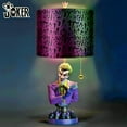 thumbnail image 4 of The Bradford Exchange The JOKER: A Deadly Card Lamp Hand-Sculpted Collectible with BAT SIGNAL Pull Chain Illuminating Laughter Shade and Defaced BATARANG 20.5" H x 10" D, 4 of 9