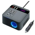 thumbnail image 3 of Car Inverter Car Power Inverter Converter 150W Peak DC12V/24V To AC LED Display Sockets Inverter Adaptor Fast Charging ,Easy to Use, 3 of 6