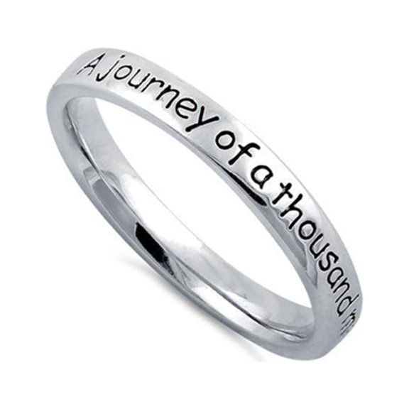 925 Sterling Silver Platinum Plated Adjustable Cross Women Valentines Day Gifts Ring