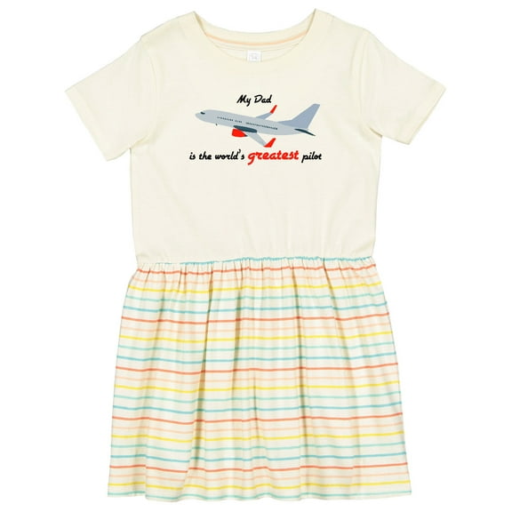 Inktastic Airplane Girls Toddler Dress