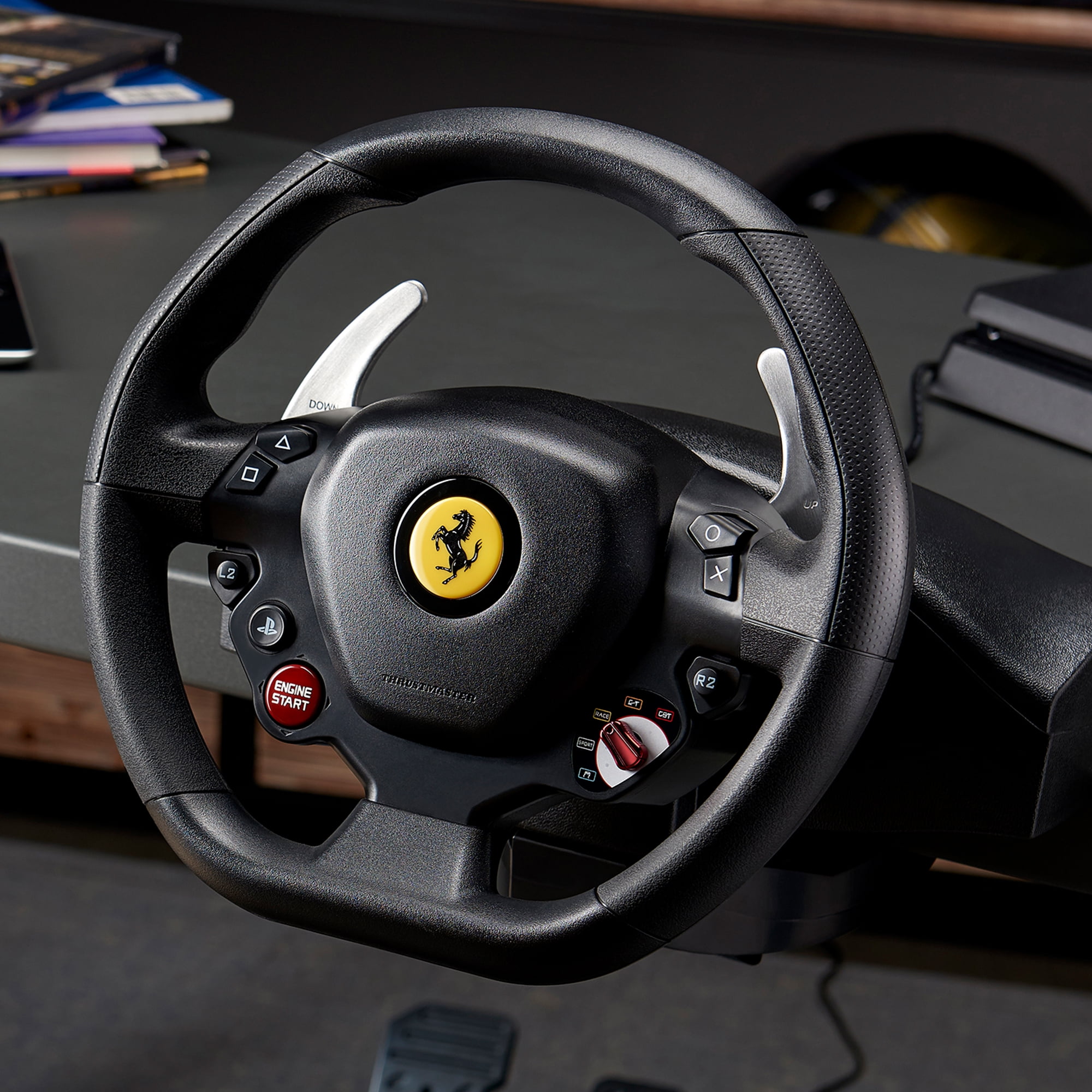Thrustmaster T80 Ferrari 488 GTB Edition Racing Wheel for PS5, PS4, and PC  