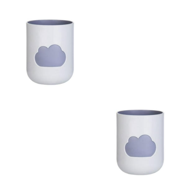 Billuyoard Taza Simple de doble capa nubes cepillado tazas personalidad reutilizable dibujos animados moda cepillo de titular pareja regalos Type1 NO1