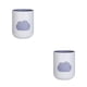 thumbnail image 2 of Yuarrent Taza linda nórdica nubes simples tazas de cepillado personalidad reutilizable soporte para de dientes pareja amante regalos gris Gris blanco 301-400ml 2Conjunto, 2 of 6