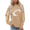 thumbnail image 5 of Game Day Football Sweatshirts for Women - Long Sleeve Football Shirts, Cute Cheer Mom Shirt, Crewneck Pullover Tops, 5 of 5