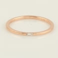 thumbnail image 3 of KIRAN FINE JEWEL Baguette White CZ Diamond Stackable Ring Rose Gold Plated 925 Sterling Silver Anniversary Band Ring Statement Jewelry Gift For Her, 3 of 5